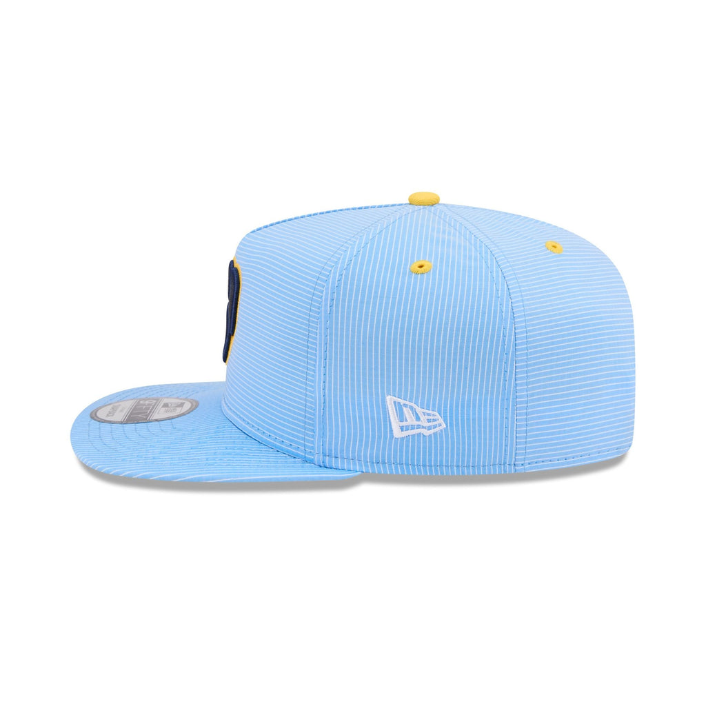 Milwaukee Brewers Pinstripe Ripstop 9FIFTY A-Frame Snapback Hat
