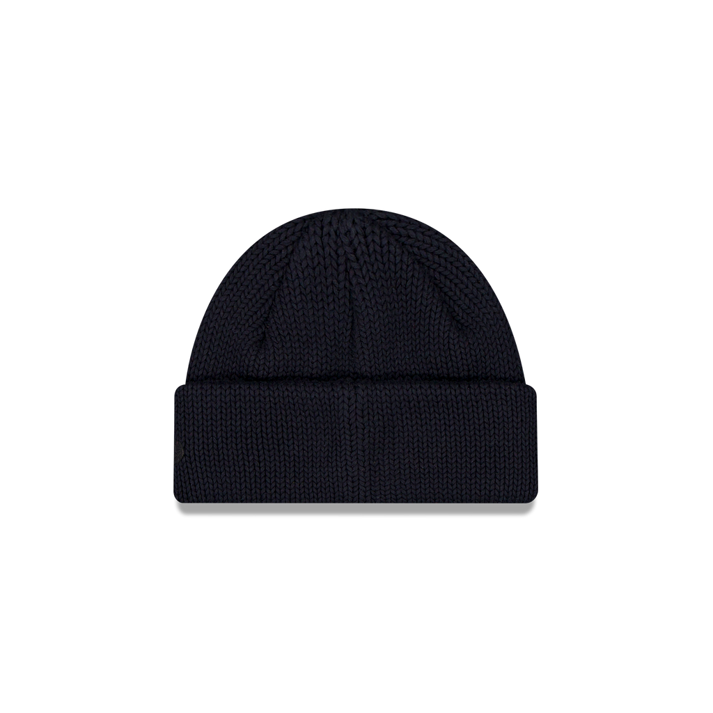 New Era Branded Navy Short Knit Beanie Hat