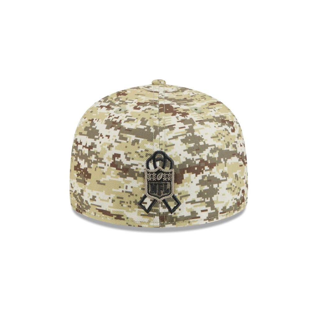 New England Patriots 2025 Salute to Service Fan Gear 59FIFTY Fitted Hat