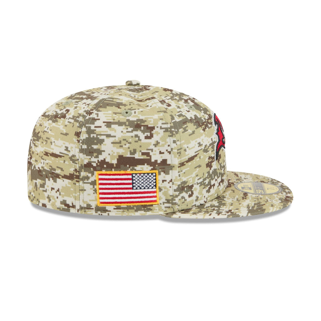 Tampa Bay Buccaneers 2025 Salute to Service Fan Gear 59FIFTY Fitted Hat