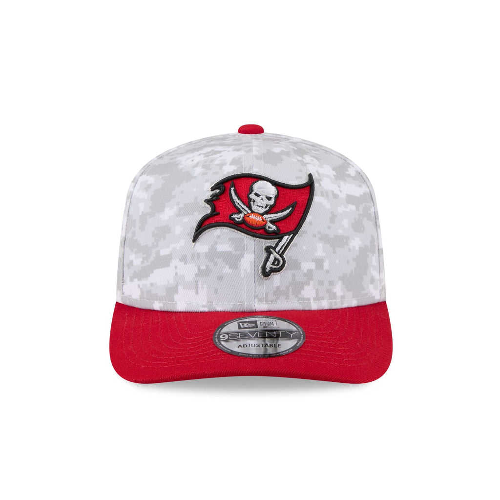 Tampa Bay Buccaneers 2025 Salute to Service Fan Gear 9SEVENTY Stretch-Snap Hat