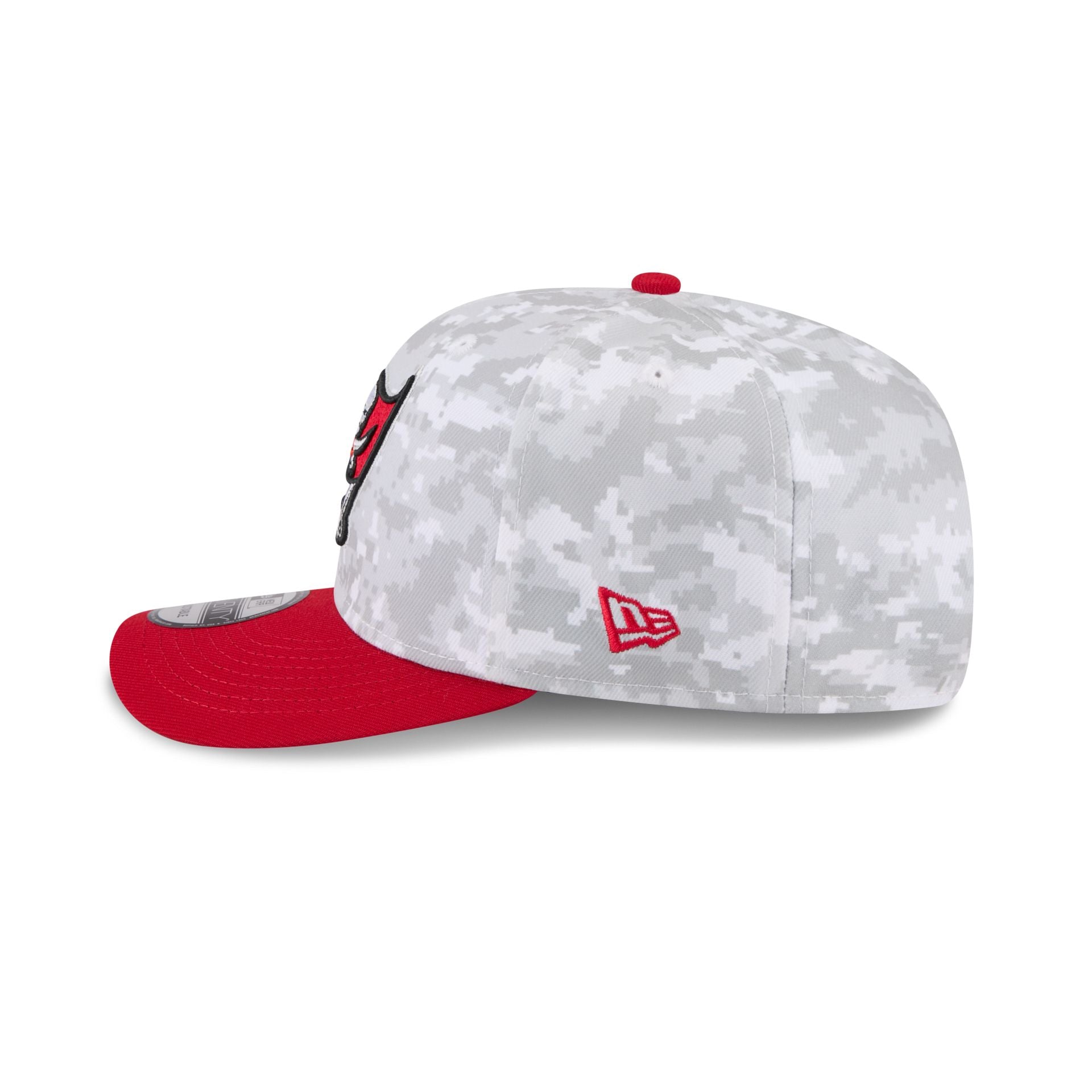 Tampa Bay Buccaneers 2025 Salute to Service Fan Gear 9SEVENTY Stretch-Snap Hat