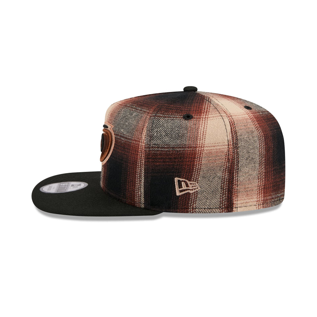 Carolina Hurricanes Grunge Plaid 9FIFTY A-Frame Adjustable Hat