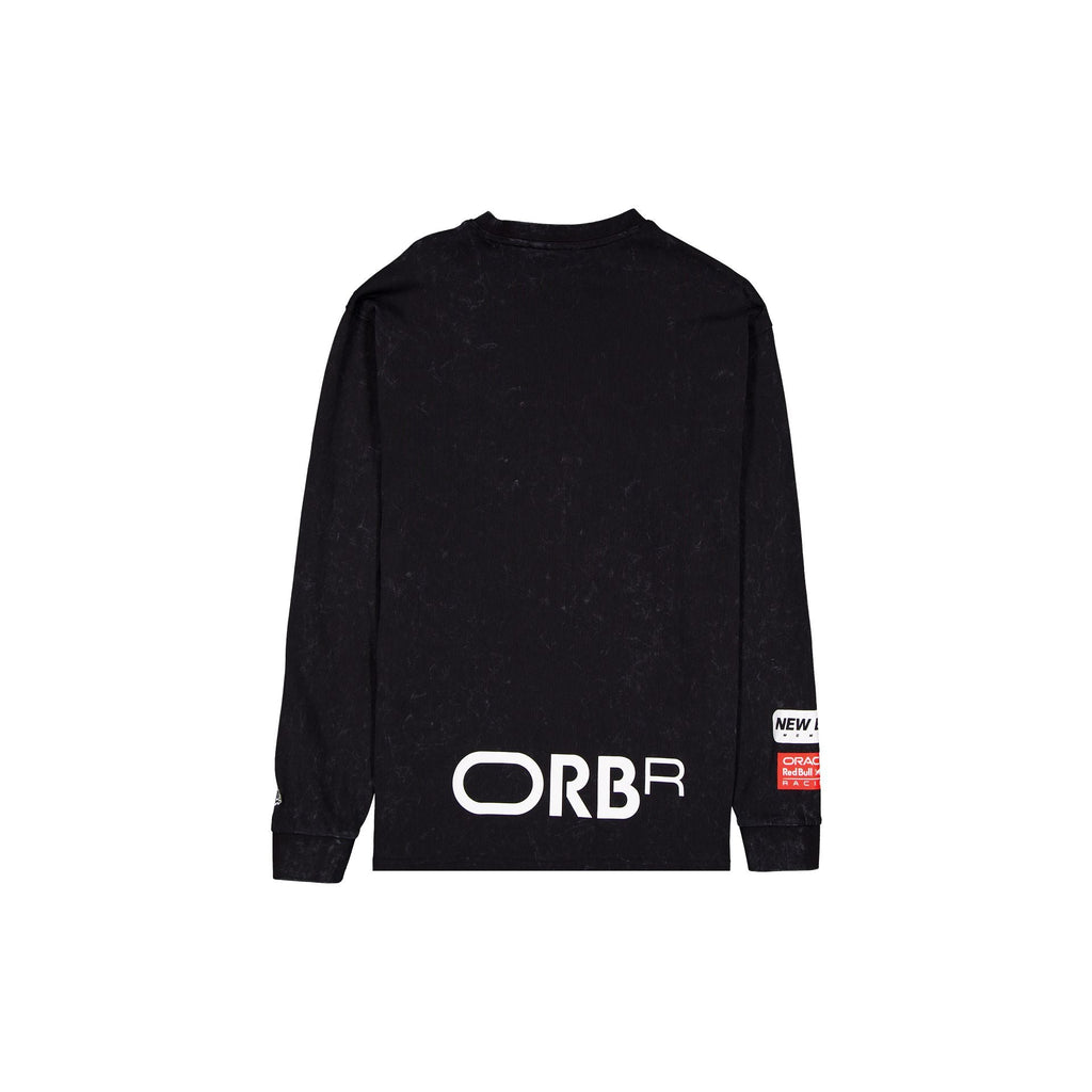 Oracle Red Bull Racing Linear Graphic Black Long-Sleeve T-Shirt