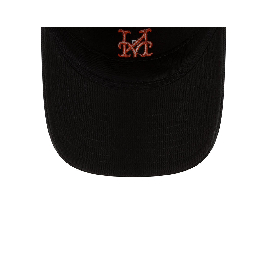 New York Mets Black Washed Script 9TWENTY Adjustable Hat
