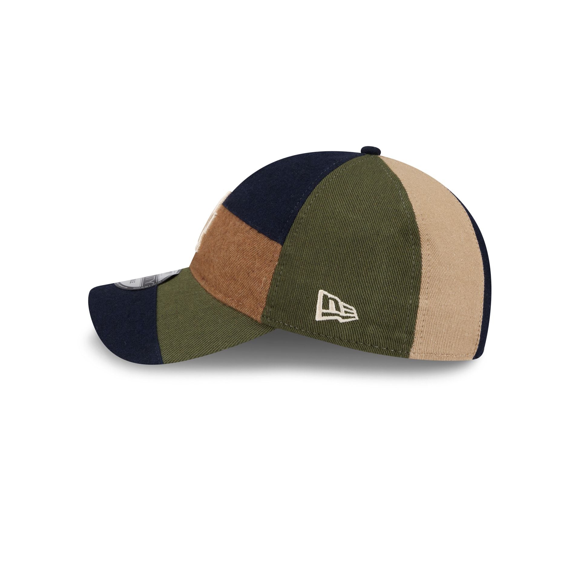 Los Angeles Dodgers Three Looms Cotton Twill Patchwork 9TWENTY Adjustable Hat