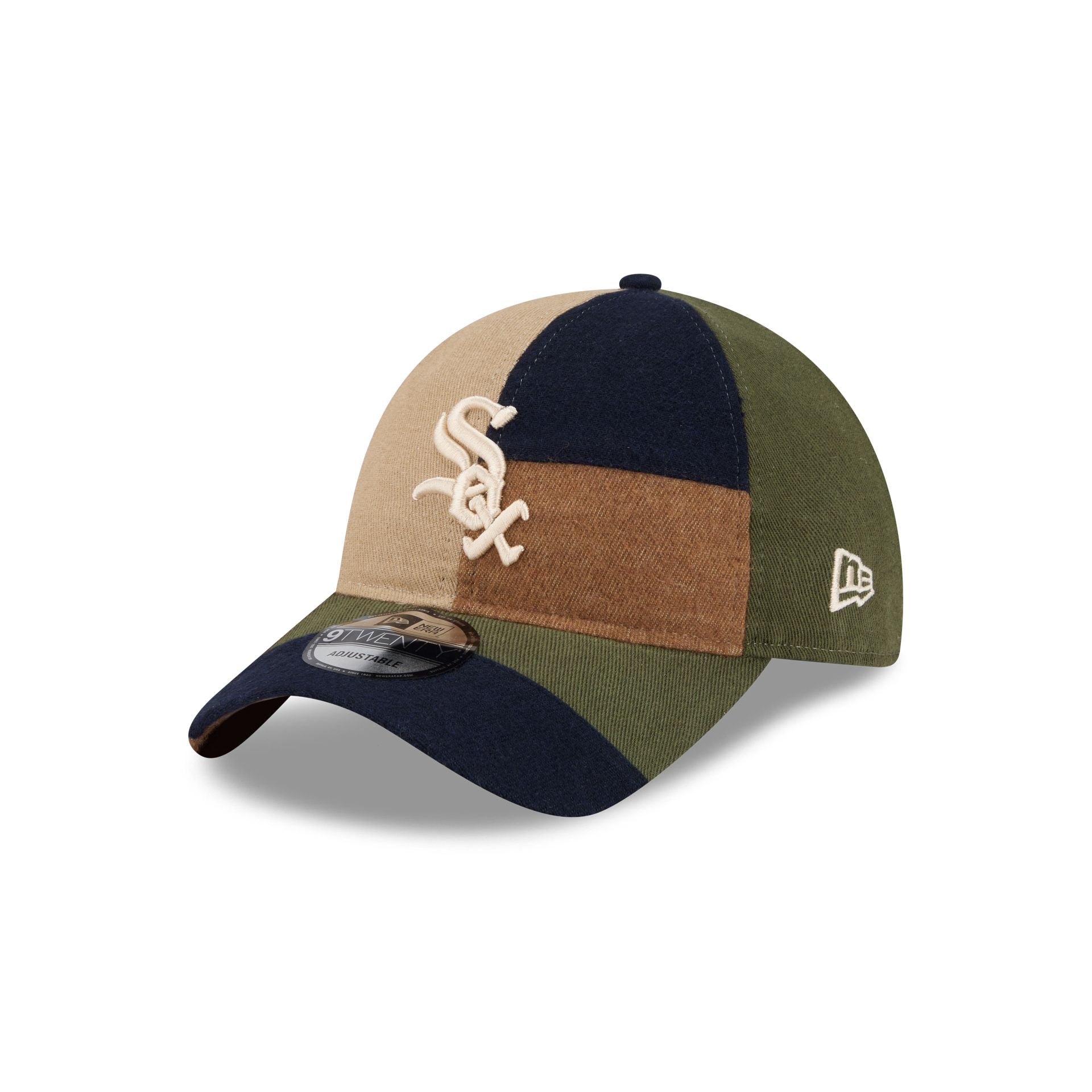 Chicago White Sox Three Looms Cotton Twill Patchwork 9TWENTY Adjustable Hat
