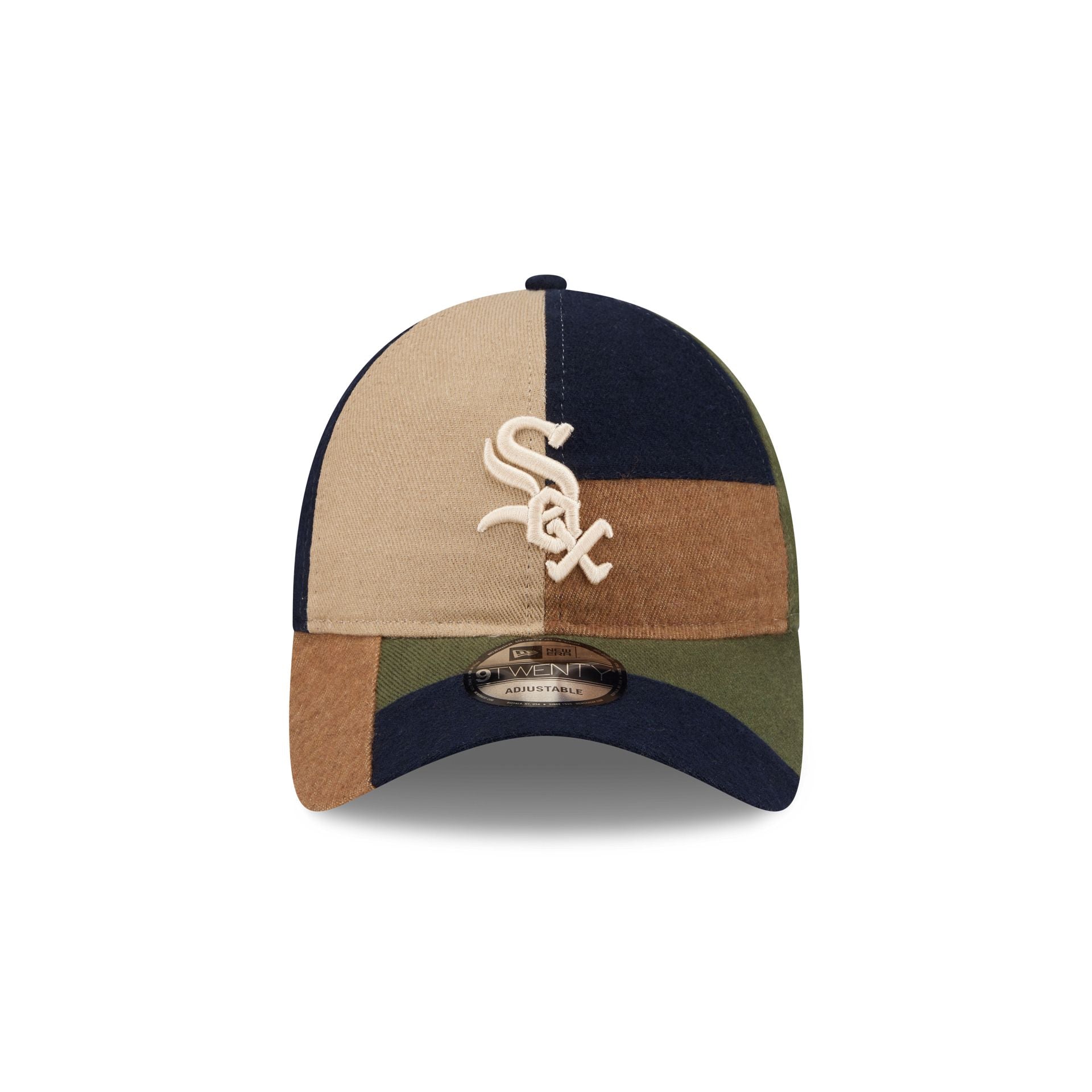 Chicago White Sox Three Looms Cotton Twill Patchwork 9TWENTY Adjustable Hat