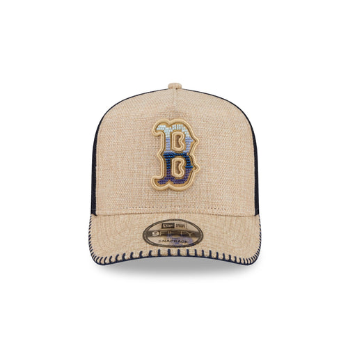 Boston Red Sox Beaded Canvas 9FIFTY A-Frame Trucker Hat