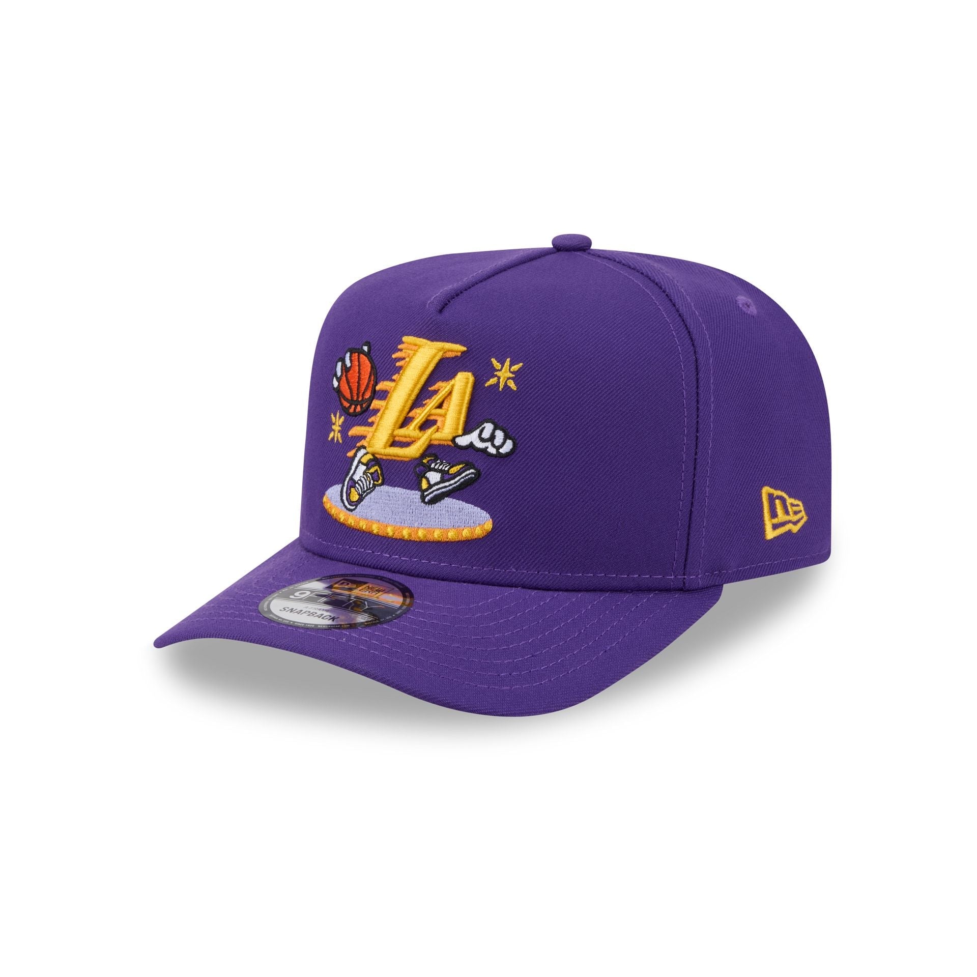 Los Angeles Lakers Cartoon 9FIFTY A-Frame Snapback Hat