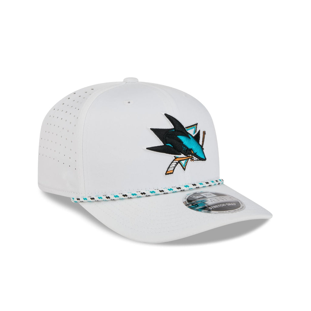 San Jose Sharks Optic White Performance Rope 9SEVENTY Stretch-Snap Hat