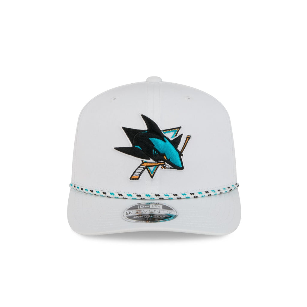 San Jose Sharks Optic White Performance Rope 9SEVENTY Stretch-Snap Hat