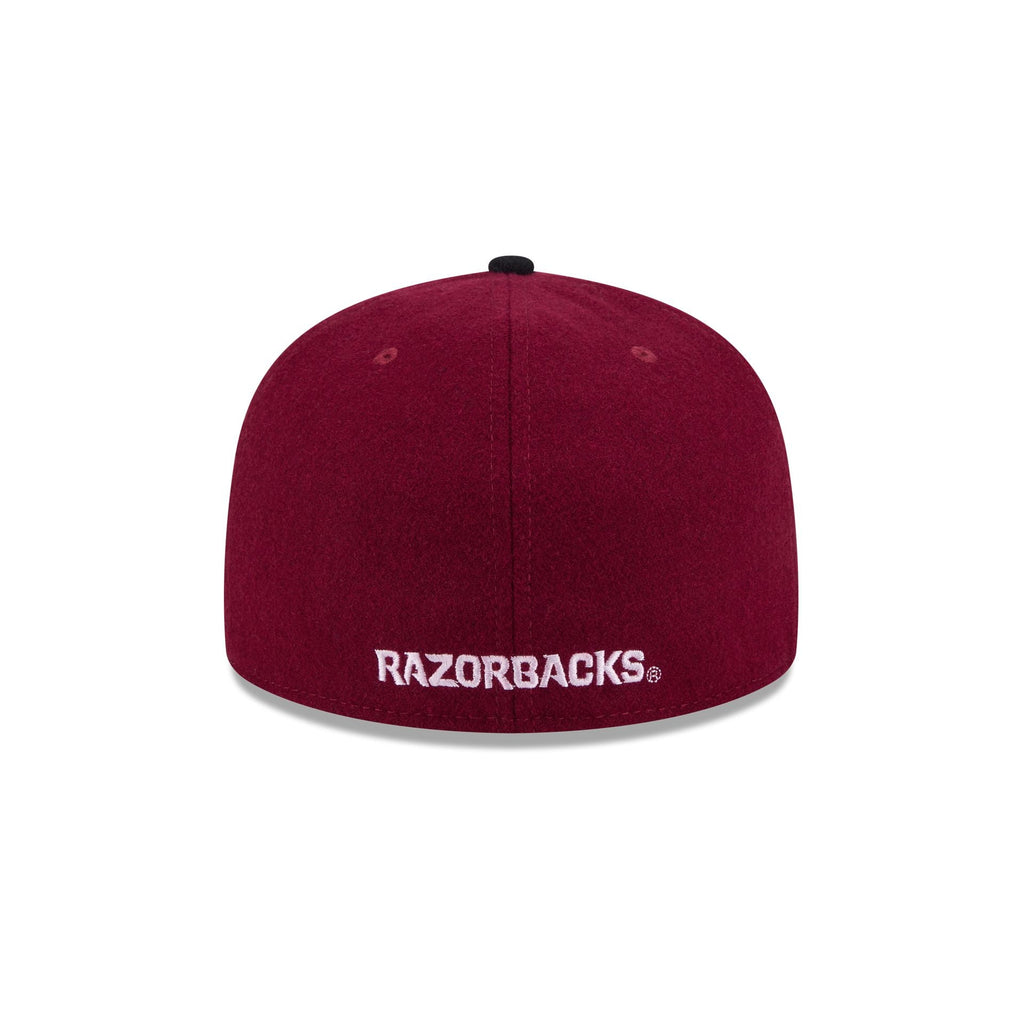 Arkansas Razorbacks Melton Wool 59FIFTY Fitted Hat