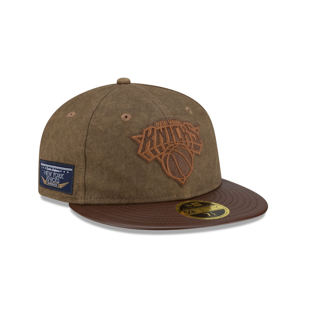 New York Knicks Utility Linen Retro Crown 59FIFTY Fitted Hat