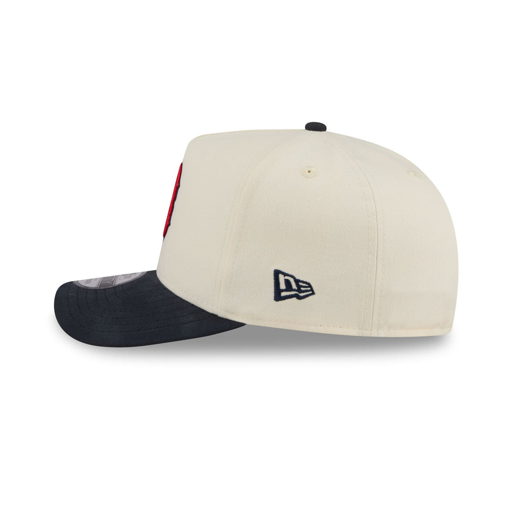 Boston Red Sox Cotton Brush Chrome Pre-Curve 9FIFTY A-Frame Snapback Hat