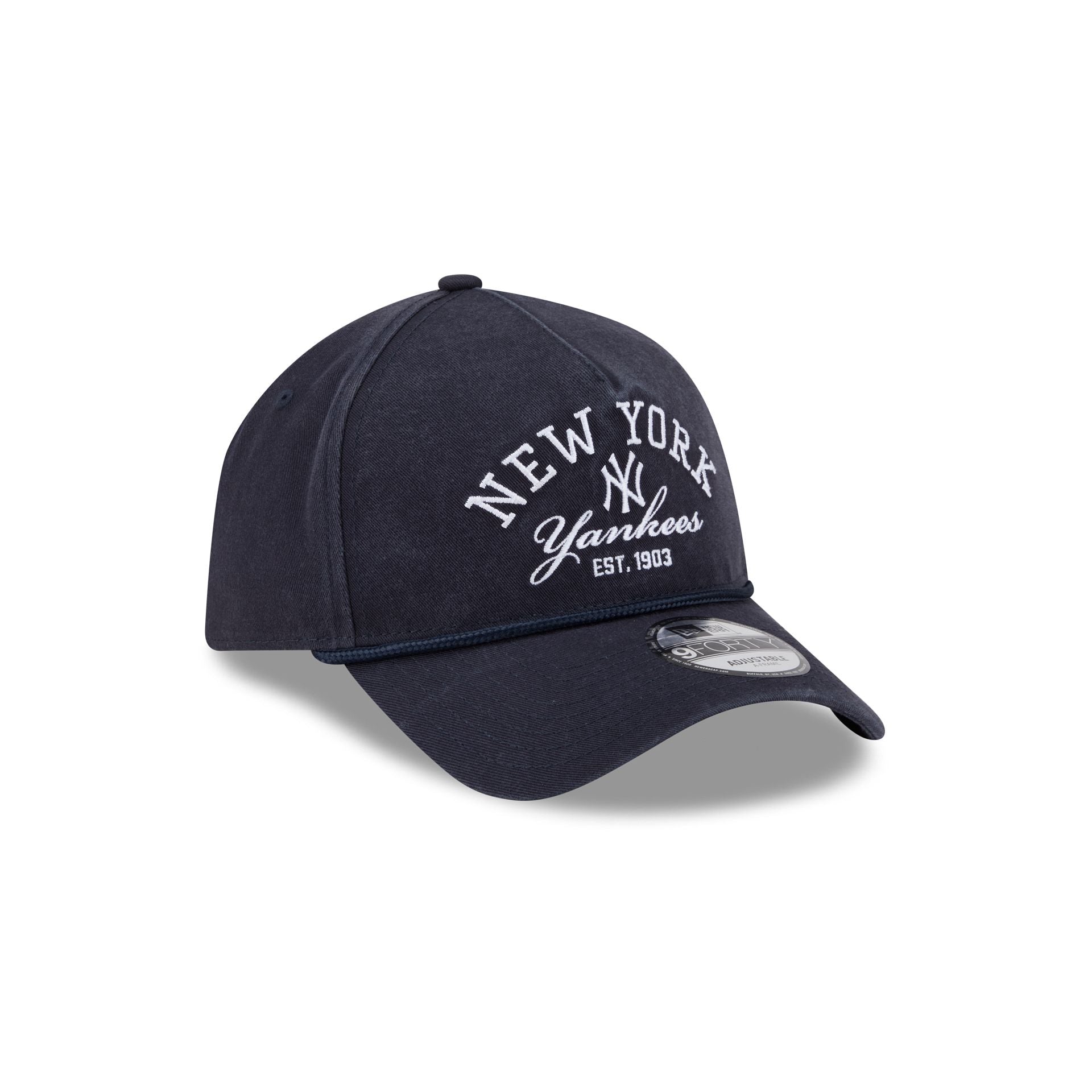 New York Yankees Stacked Rope 9FORTY A-Frame Snapback Hat