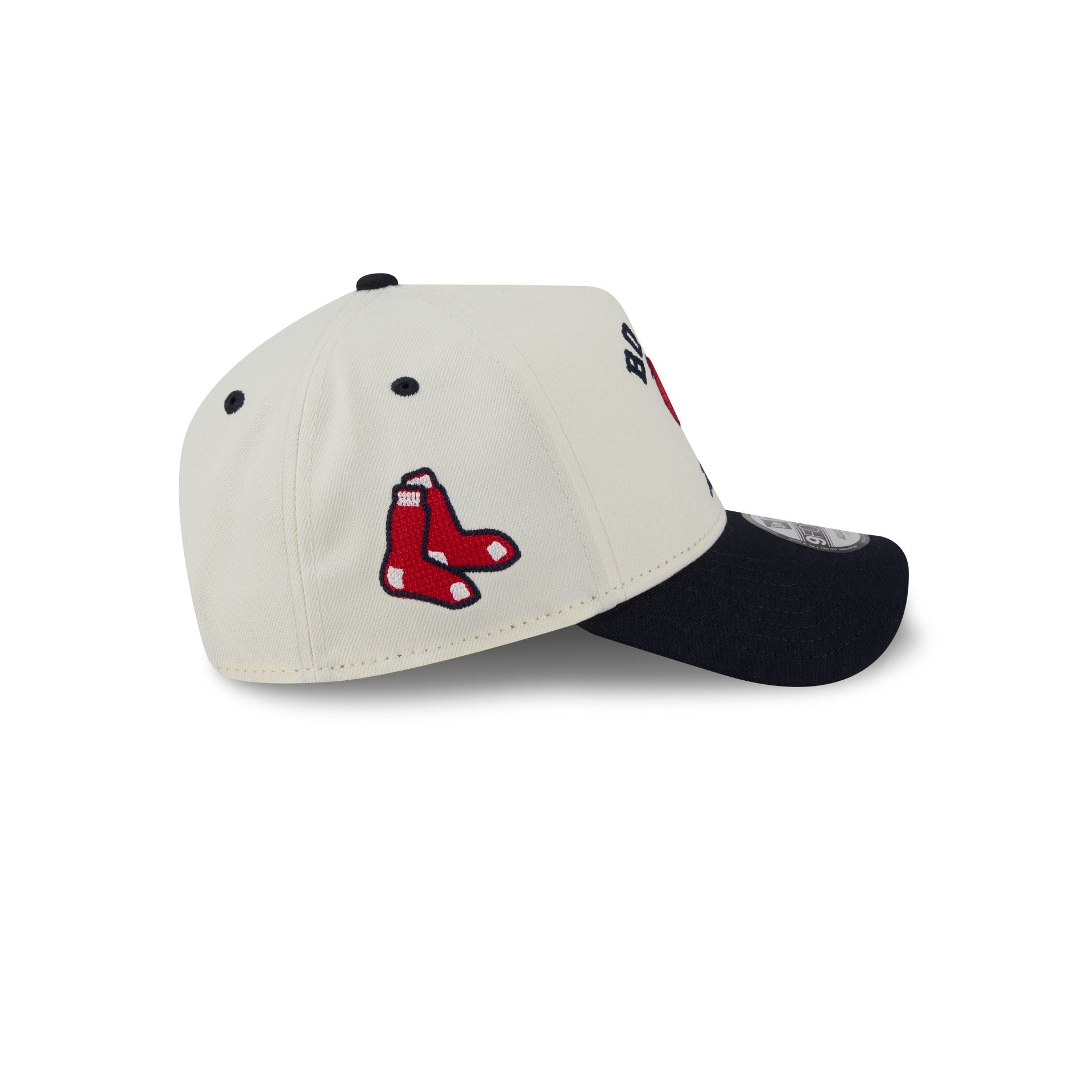 Boston Red Sox Chrome White Arched 9FORTY A-Frame Snapback Hat