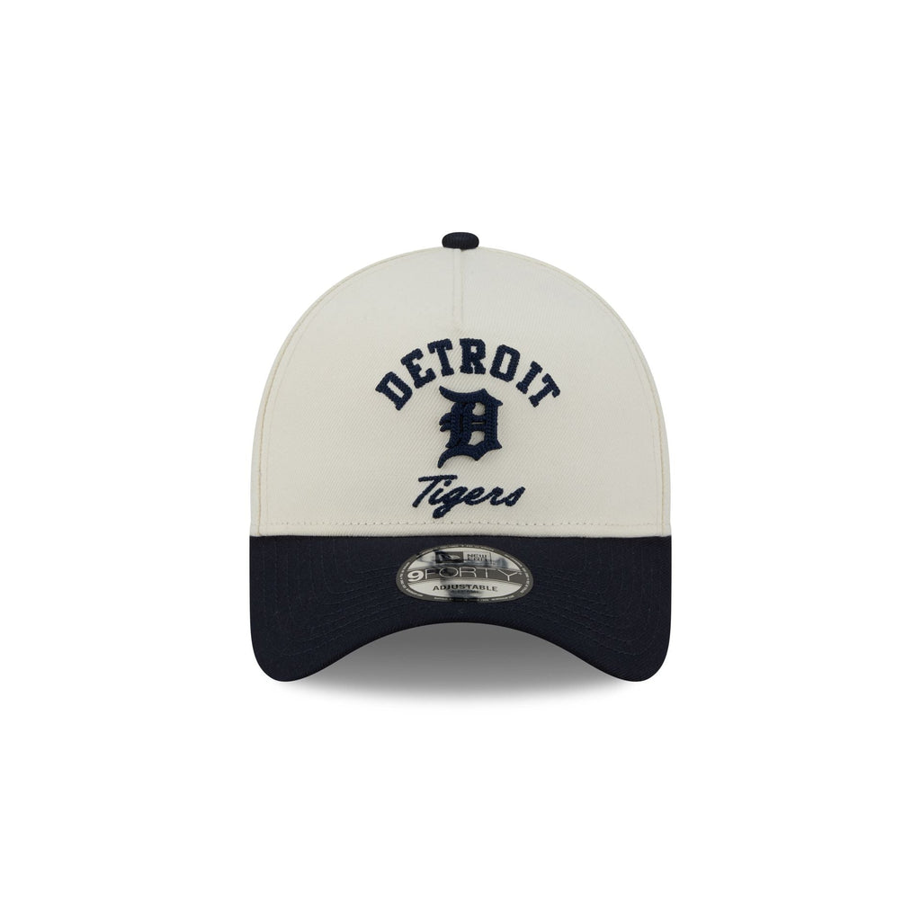 Detroit Tigers Chrome White Arched 9FORTY A-Frame Snapback Hat