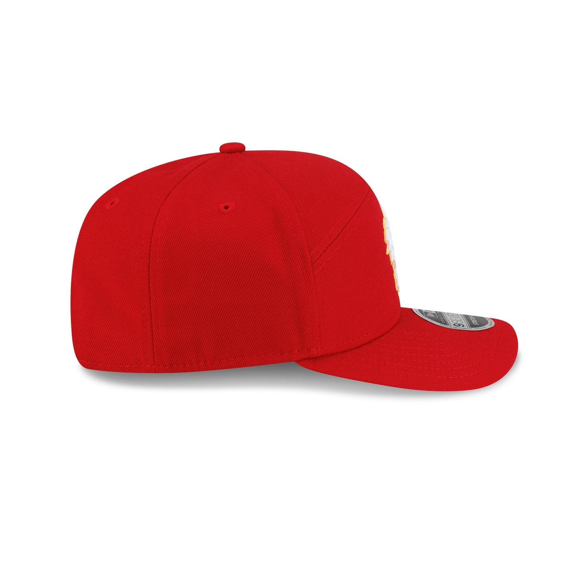 Calgary Flames Poly Split Panel 9SEVENTY Stretch-Snap Hat