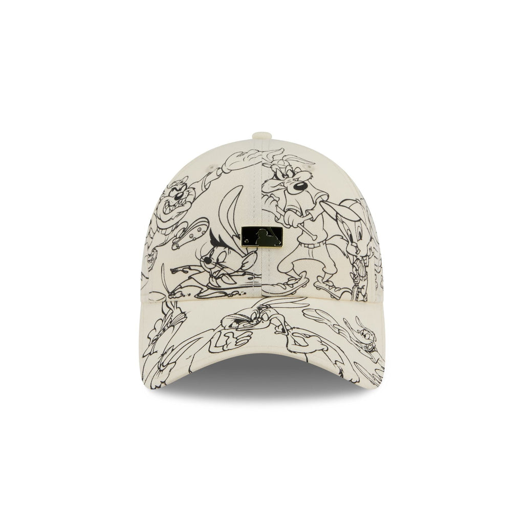 MLB Looney Tunes Chrome White Casual Classic Adjustable Hat