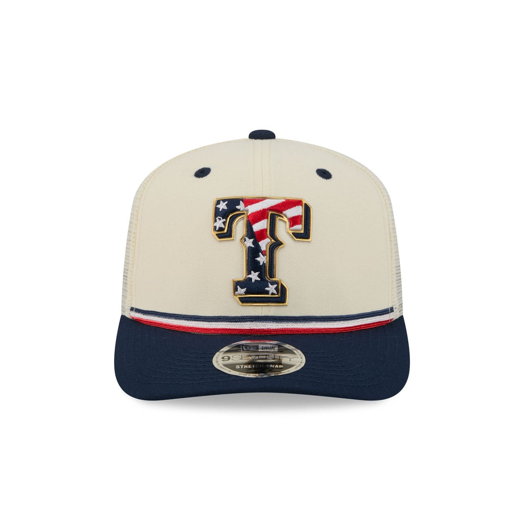 Texas Rangers Independence Day 2026 9SEVENTY Trucker Hat