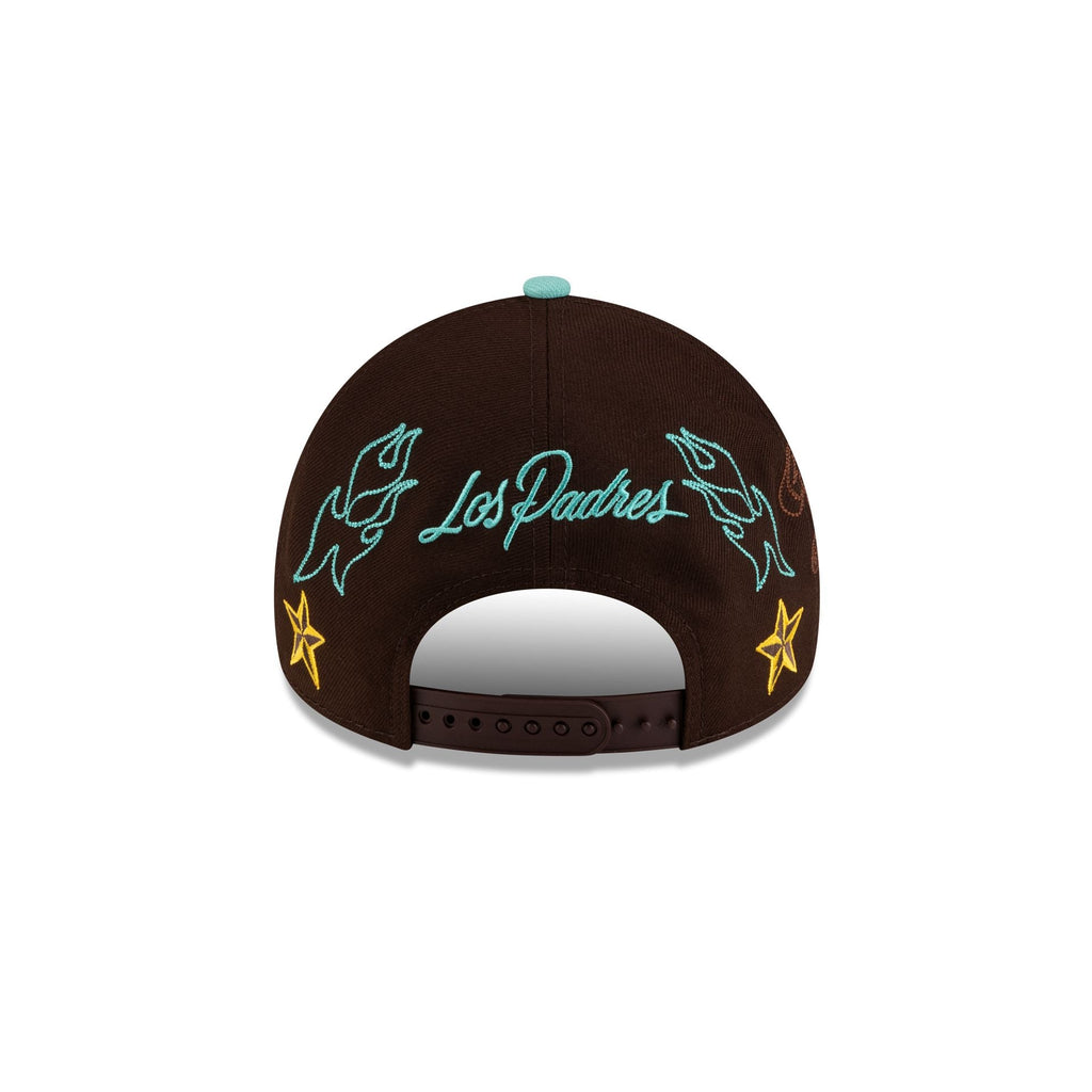 Rótulos Bautista x San Diego Padres Wordmark 9FORTY A-Frame Snapback Hat