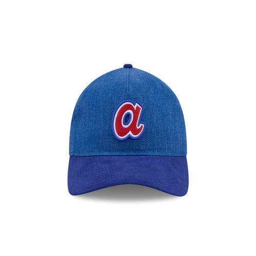 Atlanta Braves Herringbone Team Colors 9TWENTY A-Frame Adjustable Hat