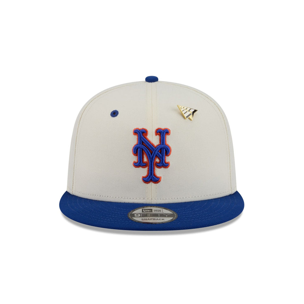 Paper Planes x New York Mets Chrome White 9FIFTY Snapback Hat