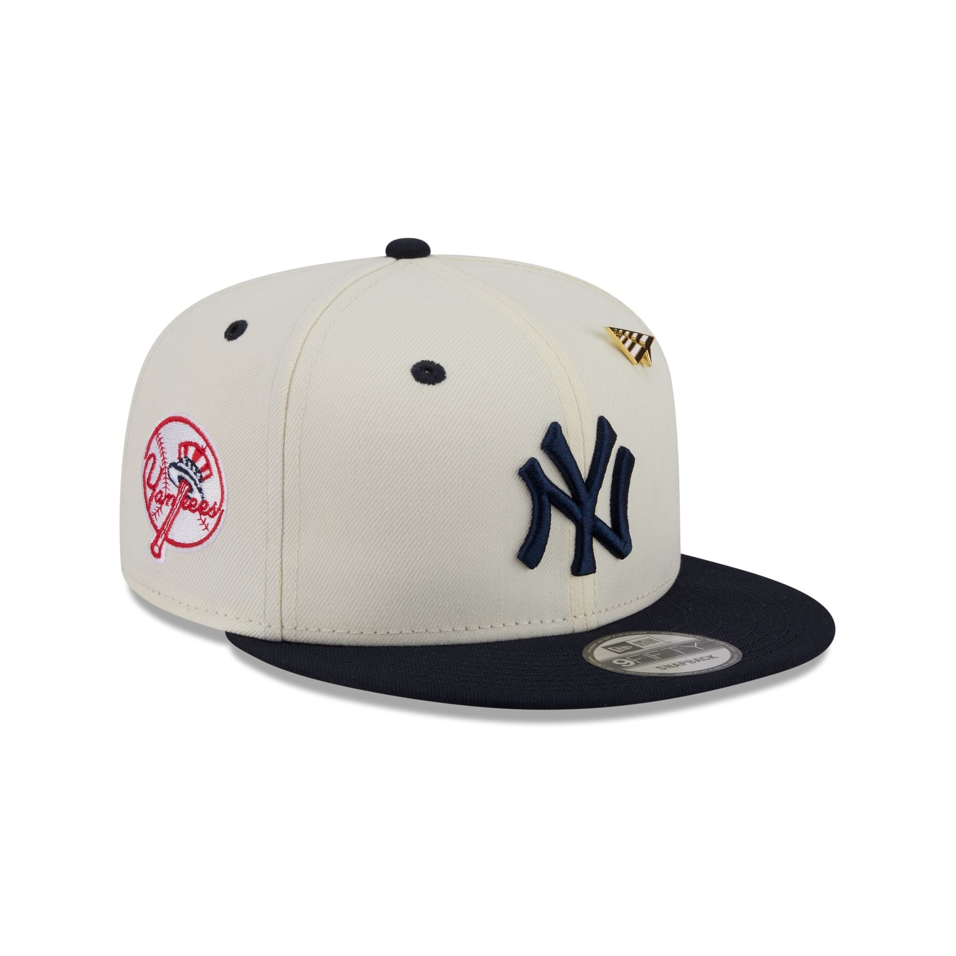 Paper Planes x New York Yankees Chrome White 9FIFTY Snapback Hat