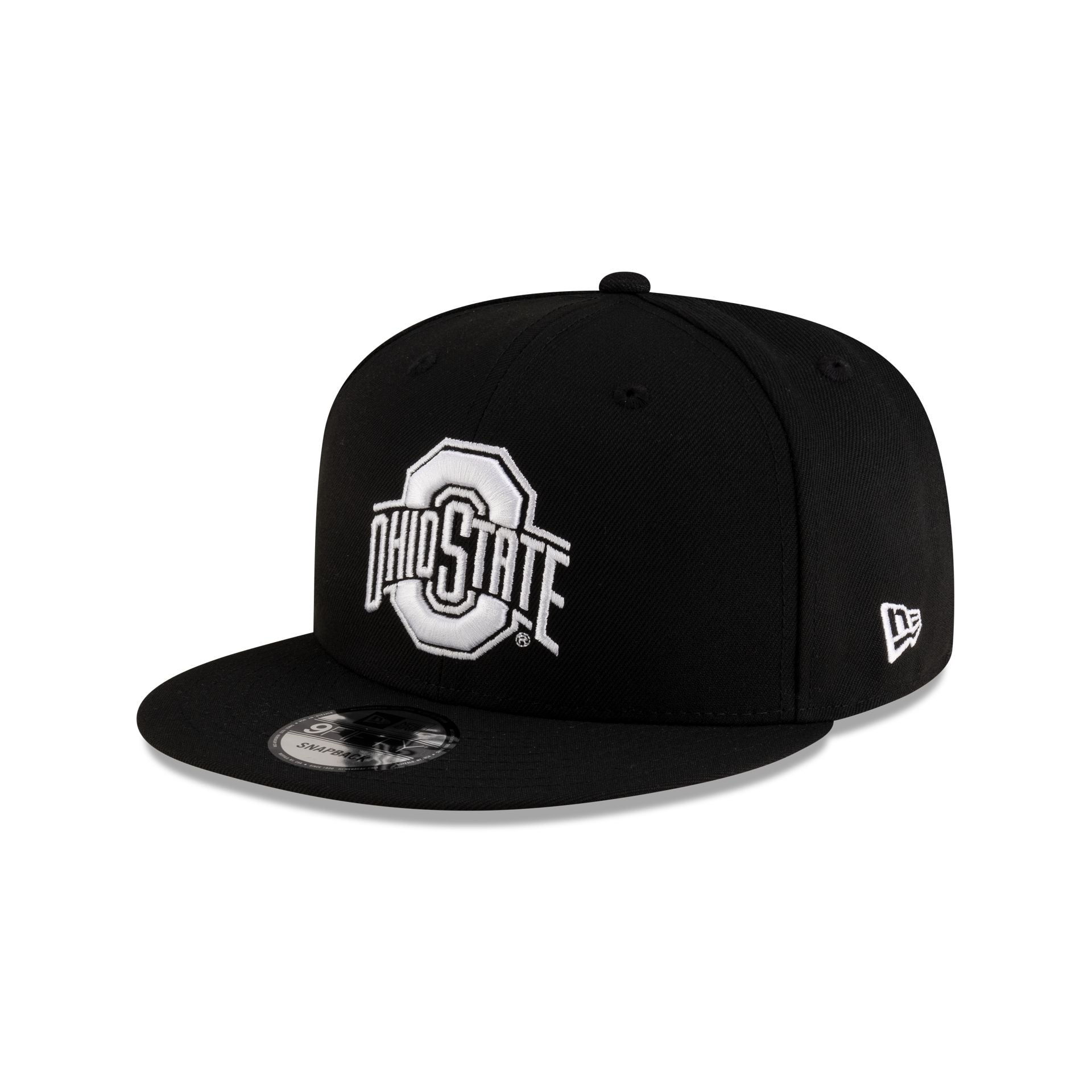 Ohio State Buckeyes Black & White 9FIFTY Snapback Hat