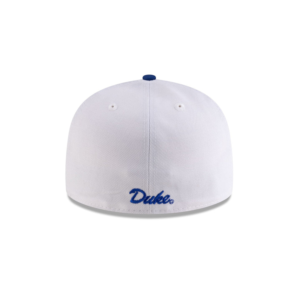 Duke Blue Devils White Royal 59FIFTY Fitted