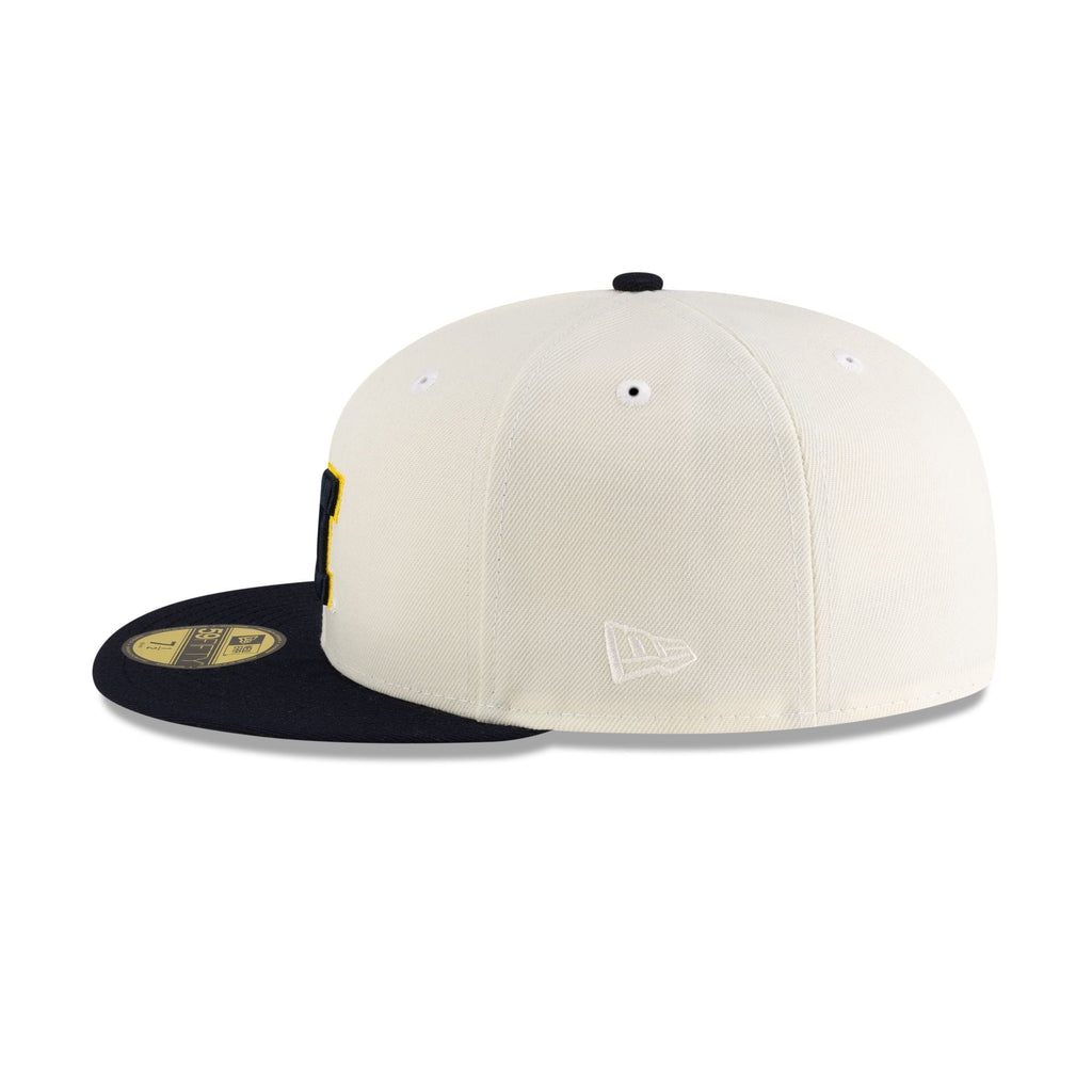 Michigan Wolverines Crome Navy 59FIFTY Fitted