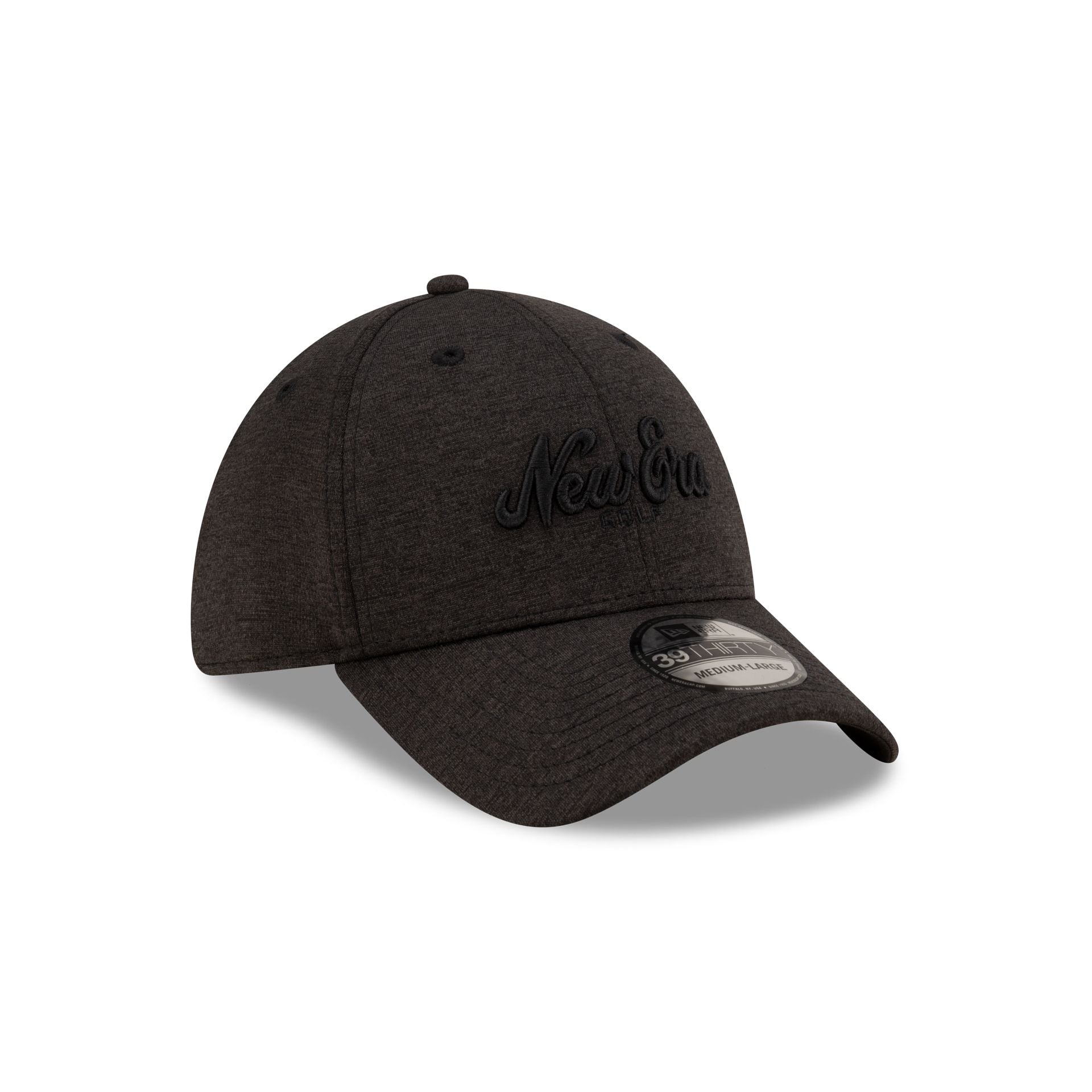 New Era Golf Script Black 39THIRTY Stretch Fit Hat