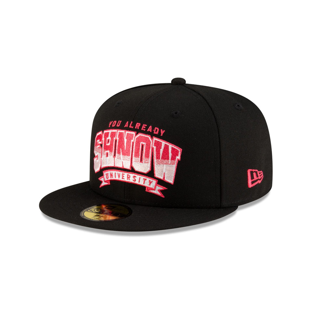 You Already Shnow University Black Pink 59FIFTY Fitted Hat