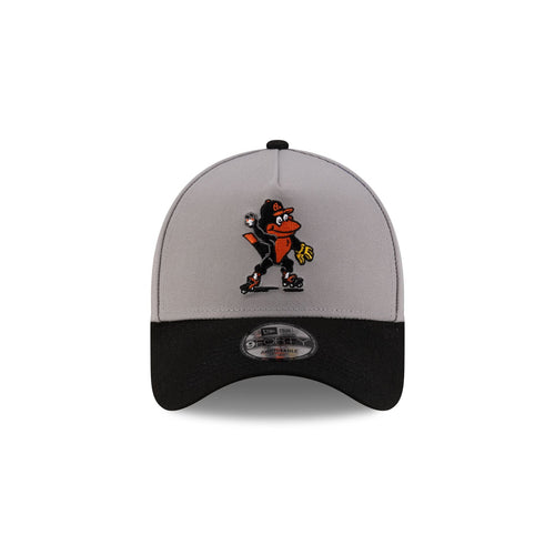 Baltimore Orioles Mascot Gray 9FORTY A-Frame Snapback Hat