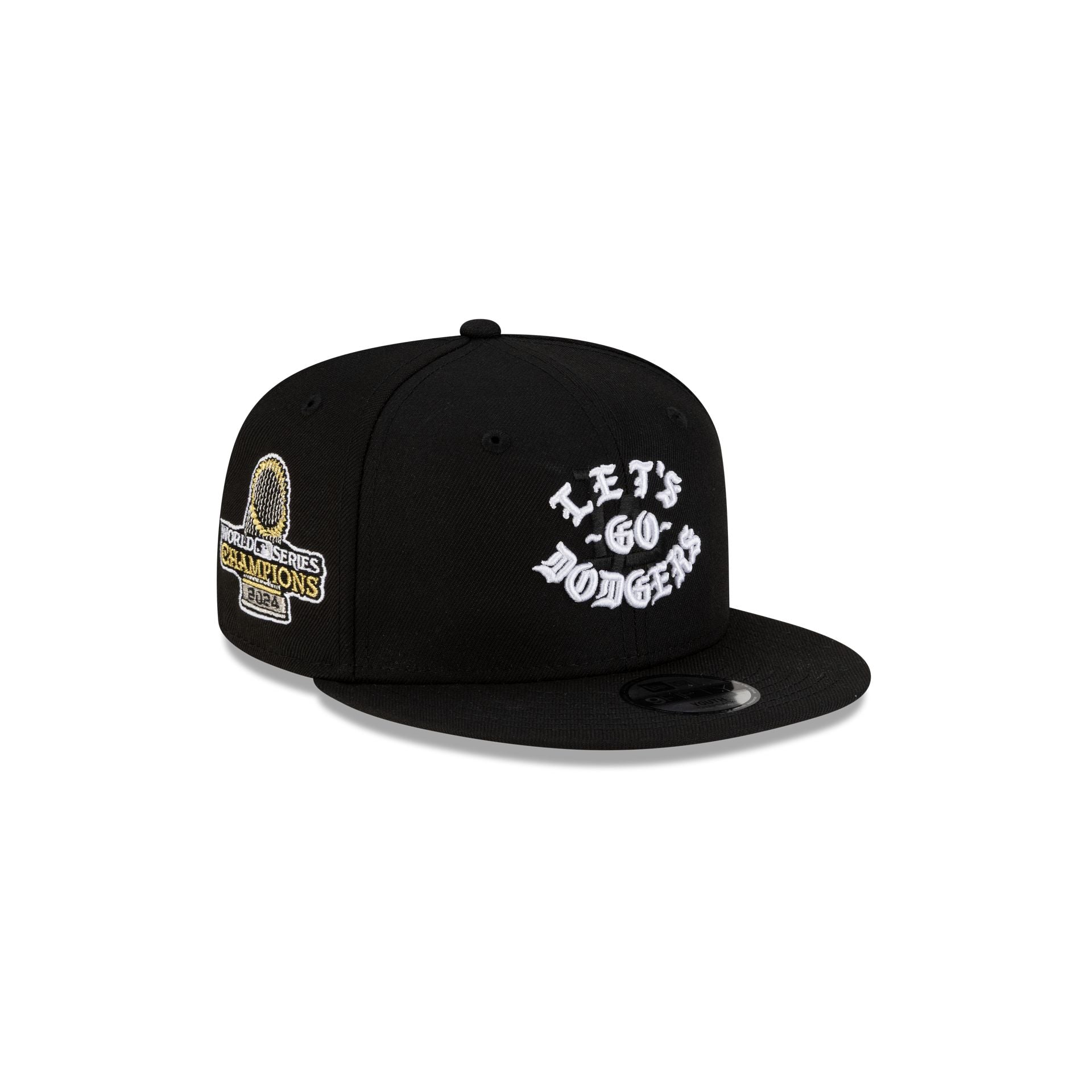 Born x Raised x Los Angeles Dodgers Let's Go World Series Kids Black 9FIFTY Snapback Hat