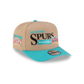 San Antonio Spurs 1989-2002 Hardwood Classics Liner Camel 9FIFTY A-Frame Snapback Hat