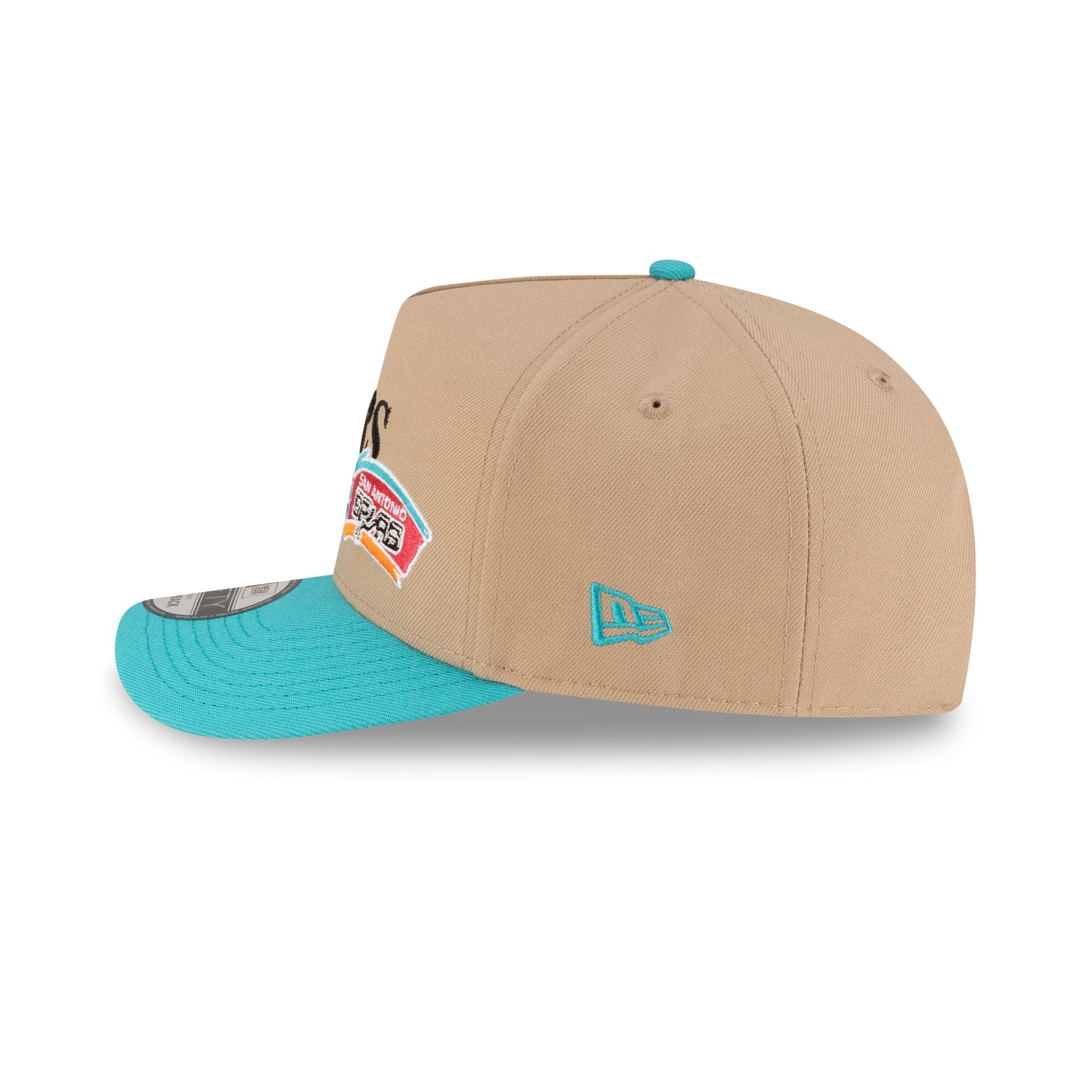 San Antonio Spurs 1989-2002 Hardwood Classics Liner Camel 9FIFTY A-Frame Snapback Hat