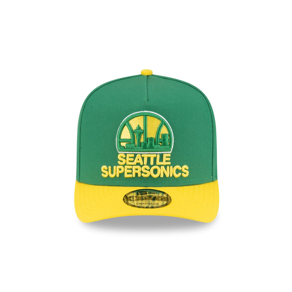 Seattle Supersonics Hardwood Classics 80s Two Tone 9FIFTY A-Frame Snapback Hat