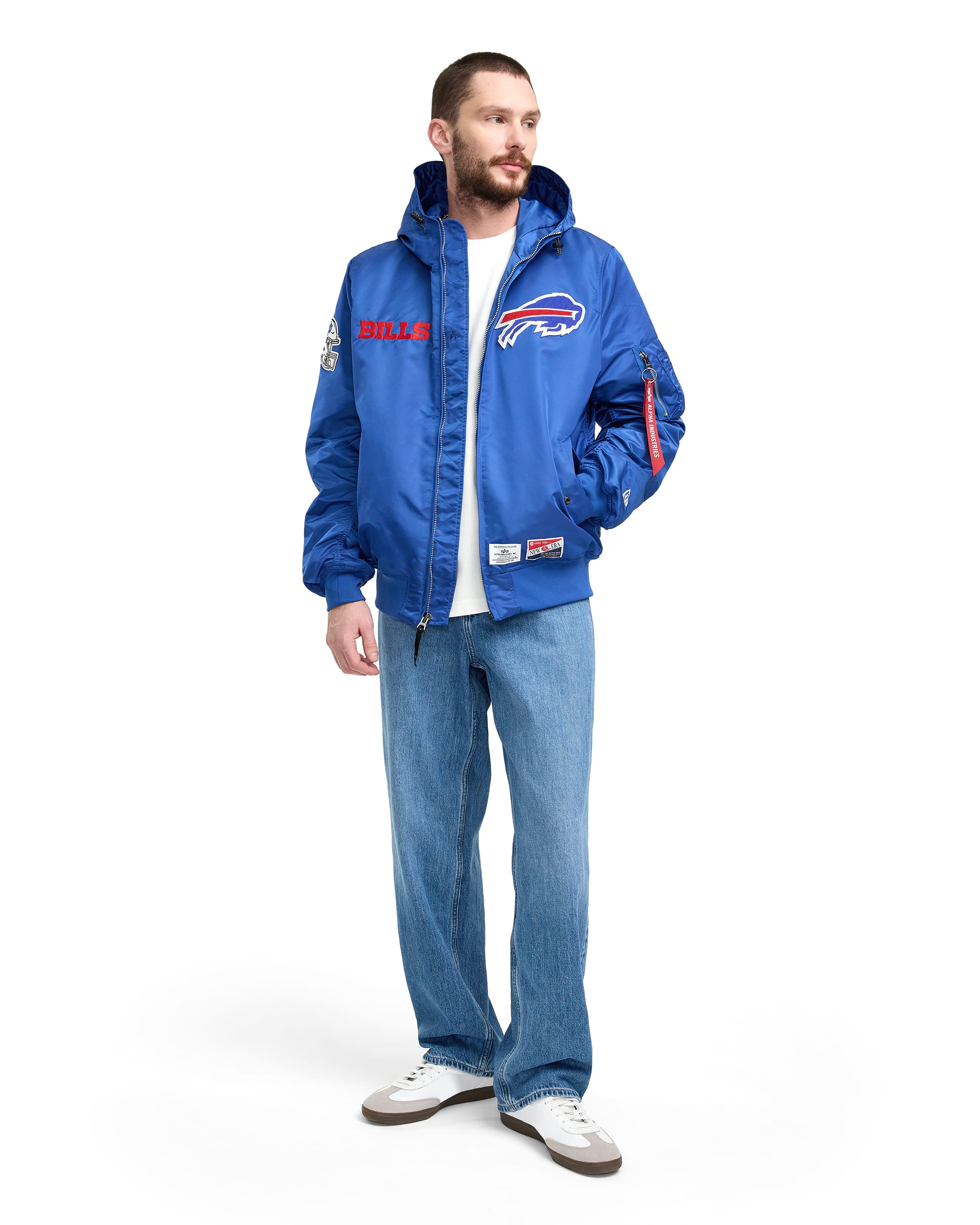 Alpha Industries x New York Jets L-2B Hooded Bomber Jacket