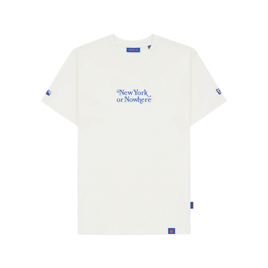 New York or Nowhere x New York Mets Chrome White T-Shirt